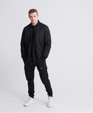 Superdry Mono Classic Férfi Pólók Fekete | YWEQN5936